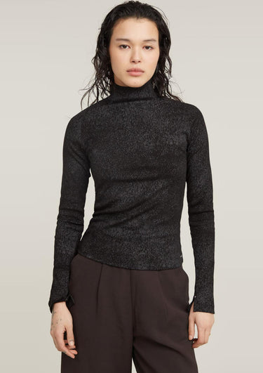 D25069-D799-9985 9985 | Coated Slim Rib Mock Top